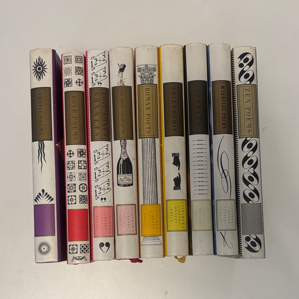 Assorted Poetry Collection Coffee Table Books